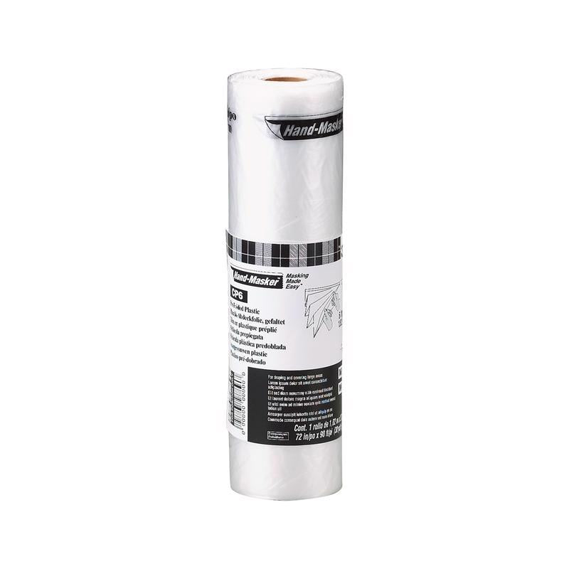 3M Hand-Masker 6 ft. W X 90 ft. L X 0.35 mil Plastic Masking Film 1 pk