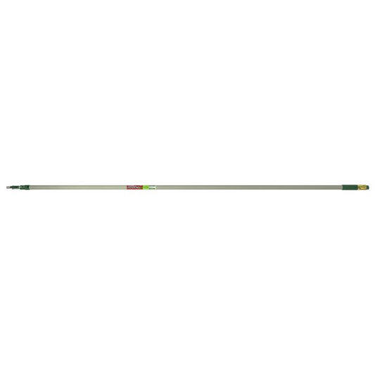 Wooster Sherlock GT Telescoping 16 ft. L X 1-7/8 in. D Aluminum/Fiberglass Extension Pole Green/Gray