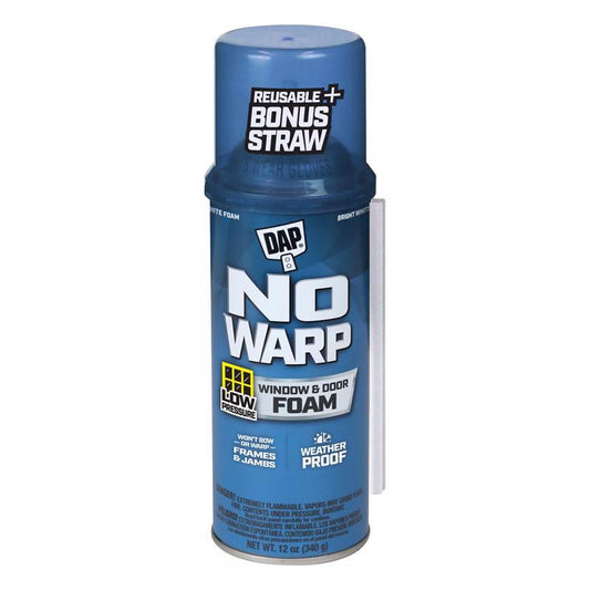 Touch 'n Foam No Warp White Polyurethane Window and Door Foam Sealant 12 oz