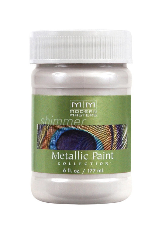 Modern Masters Metallic Paint Collection Satin Oyster Water-Based Metallic Paint 6 oz