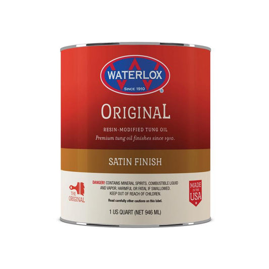 Waterlox Satin Clear Oil-Based Wood Finish 1 qt