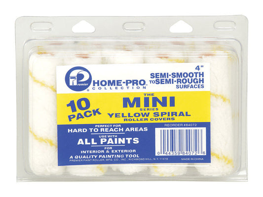 Premier Home-Pro Fabric 4 in. W Mini Paint Roller Cover 10 pk