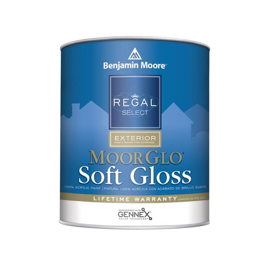Benjamin Moore Regal Select Soft Gloss Tintable Base Base 1 Paint Exterior 1 qt
