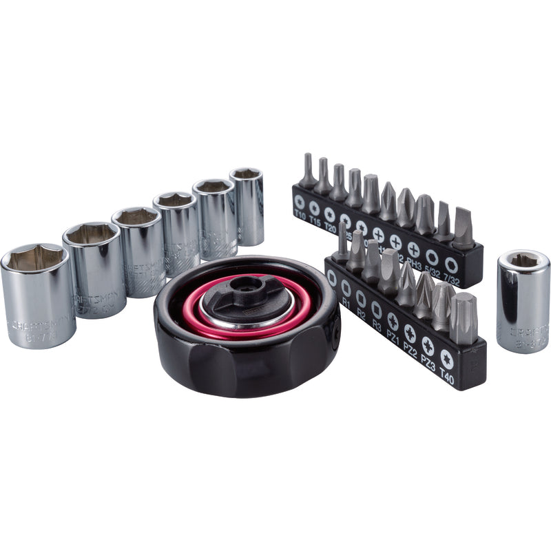 Craftsman 1/4 in. drive Palm Socket and Ratchet Set 26 pc