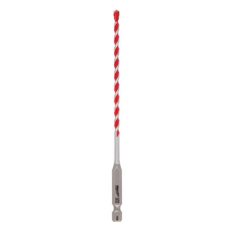 Milwaukee 5/16 in. X 6 in. L Carbide Hammer Drill Bit 3-Flat Shank 1 pk