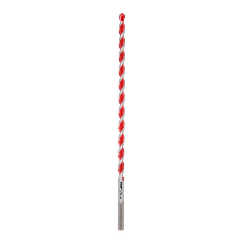 Milwaukee 7/8 in. X 12 in. L Carbide Hammer Drill Bit 3-Flat Shank 1 pk