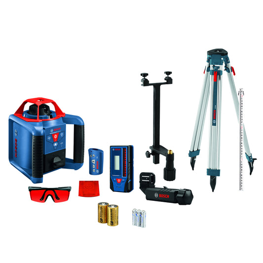 Bosch REVOLVE 7 in. L X 6.7 in. W Laser Measure 1000 ft. Blue 14 pc