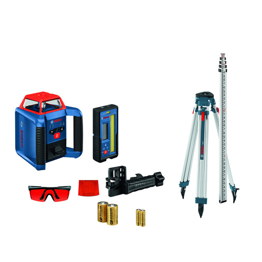 Bosch REVOLVE 7 in. L X 6.7 in. W Laser Measure 2000 ft. Blue 11 pc