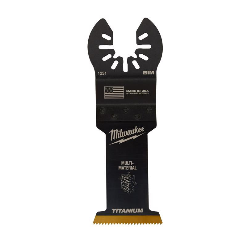 Milwaukee Universal Fit Open-Lok 1-3/8 in. W Bi-Metal Multi-Tool Oscillating Blade Multi-Material 3