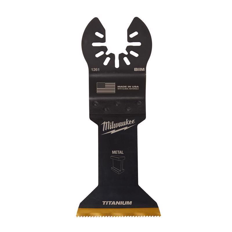 Milwaukee Universal Fit Open-Lok 1-3/4 in. W Bi-Metal Multi-Tool Oscillating Blade Multi-Material 1