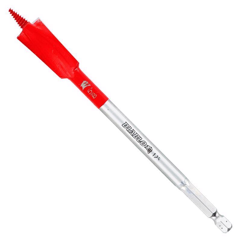 Diablo Demo Demon 5/8 in. X 6 in. L High Carbon Steel Nail-Embedded Wood Spade Bit Hex Shank 1 pk