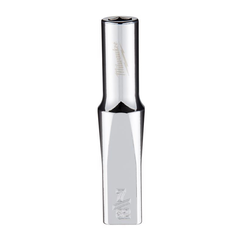 Milwaukee 13 mm X 3/8 in. drive Metric 6 Point Standard Deep Socket 1 pc