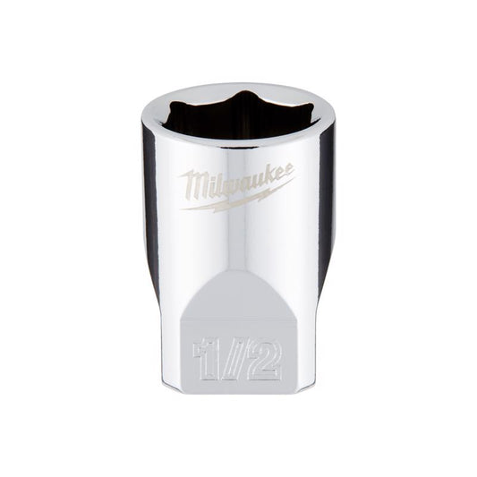 Milwaukee 1/2 in. X 1/4 in. drive SAE 6 Point Standard Socket 1 pc