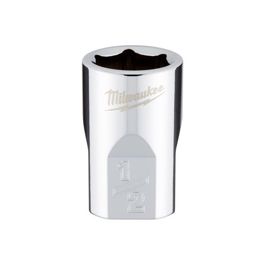 Milwaukee 1/2 in. X 3/8 in. drive SAE 6 Point Standard Socket 1 pc