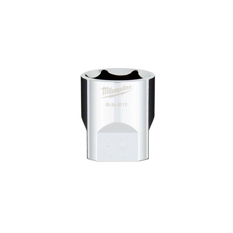 Milwaukee 1-1/8 in. X 1/2 in. drive SAE 6 Point Standard Deep Socket 1 pc