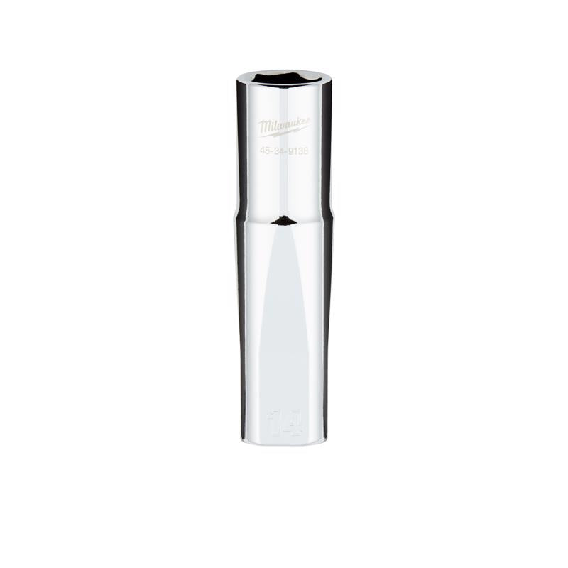 Milwaukee 14 mm X 1/2 in. drive Metric 6 Point Standard Deep Socket 1 pc