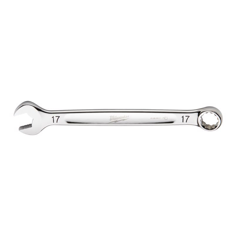 Milwaukee 17 mm X 17 mm Metric Combination Wrench 1.52 in. L 1 pc