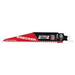 Milwaukee Wrecker 6 in. Nitrus Carbide Reciprocating Saw Blade 6 TPI 3 pk