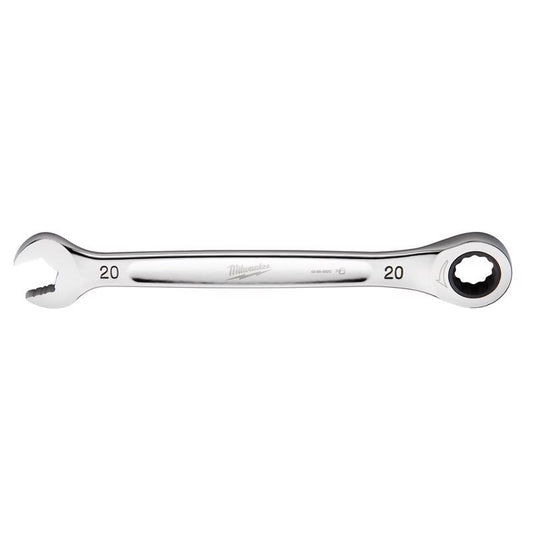 Milwaukee 20 mm X 20 mm 12 Point Metric Ratcheting Combination Wrench 10.71 in. L 1 pc
