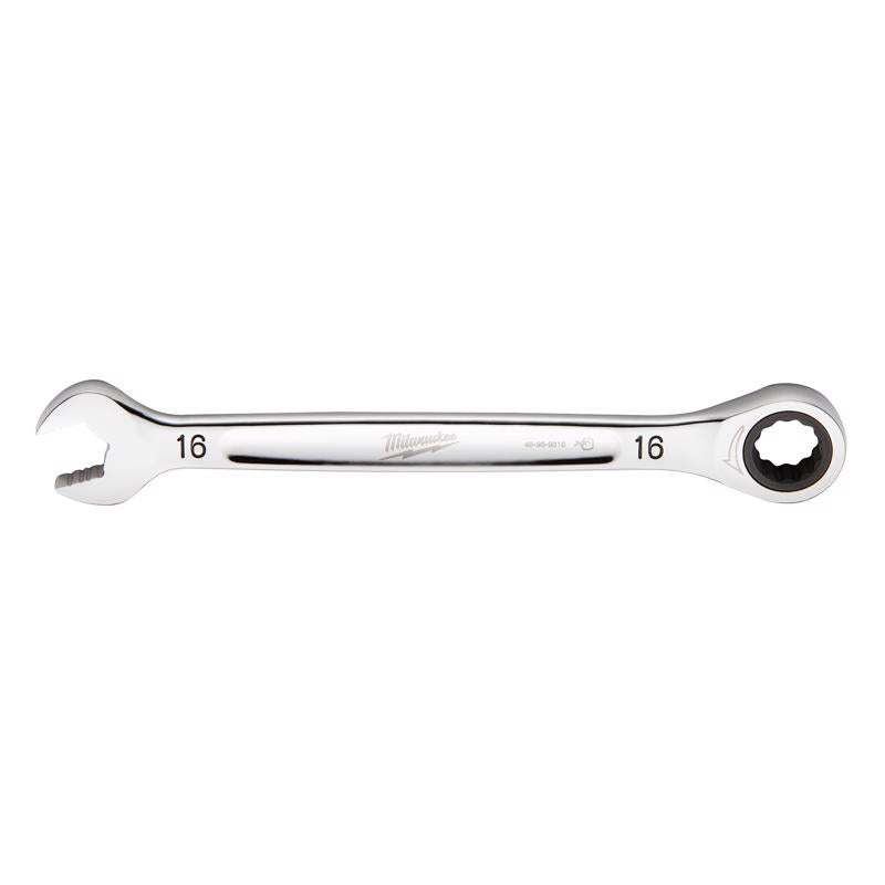 Milwaukee 16 mm X 16 mm 12 Point Metric Ratcheting Combination Wrench 8.58 in. L 1 pc