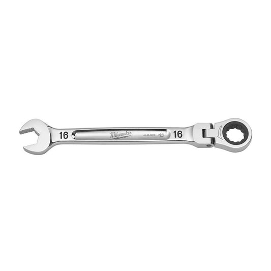 Milwaukee 16 mm X 16 mm 12 Point Metric Flex Head Combination Wrench 8.58 in. L 1 pc