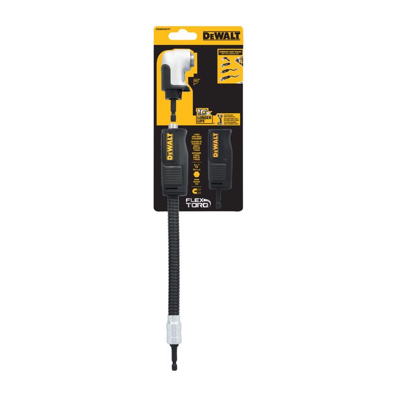 DeWalt ELITE SERIES 12 in. Steel Right Angle Attachment 1/4 in. Hex Shank 3 pc