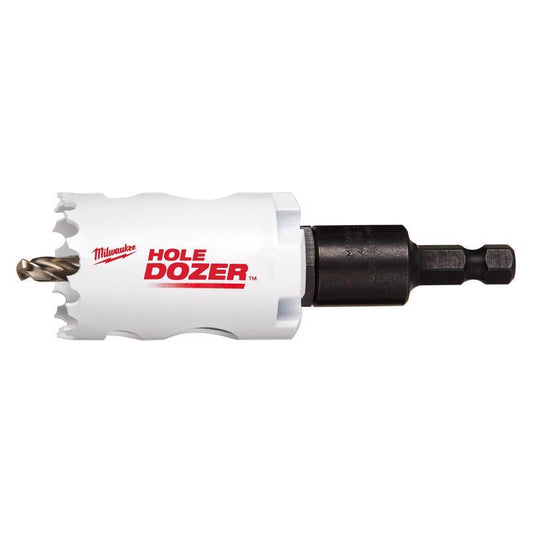 Milwaukee Hole Dozer 1-3/8 in. Bi-Metal 3.5 in. L X 3/8 in. D Hole Saw with Arbor and Pilot Bit