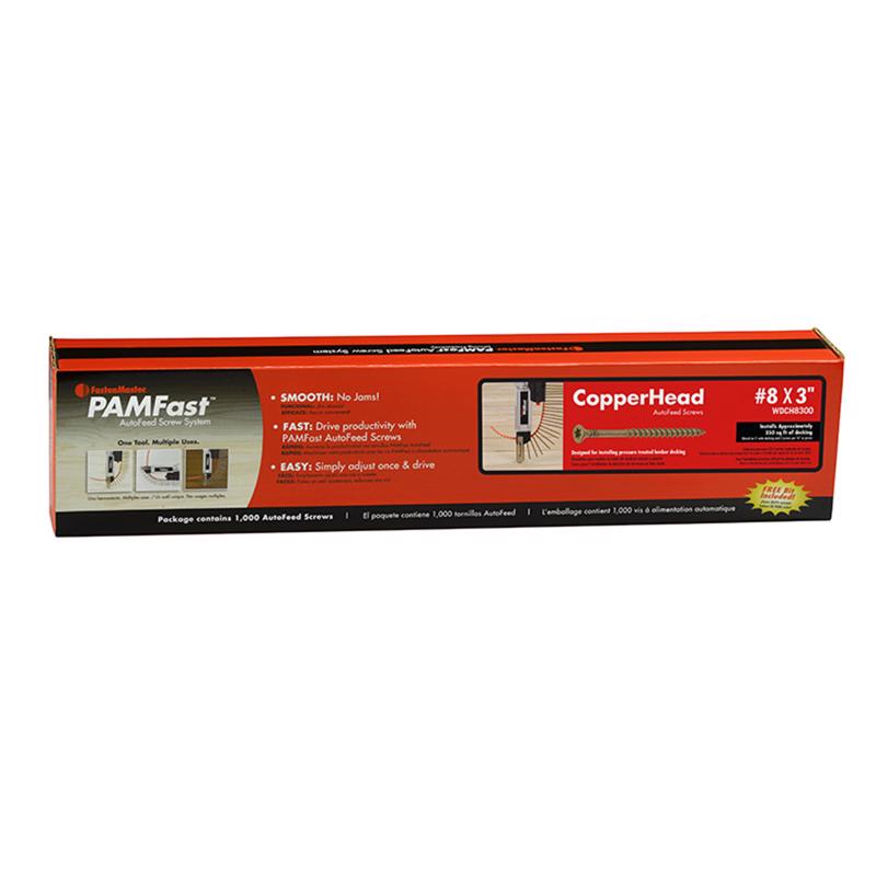 FastenMaster No. 8 Ga. X 3 in. L Gold Torx Star Head Deck Screws 1000 pk