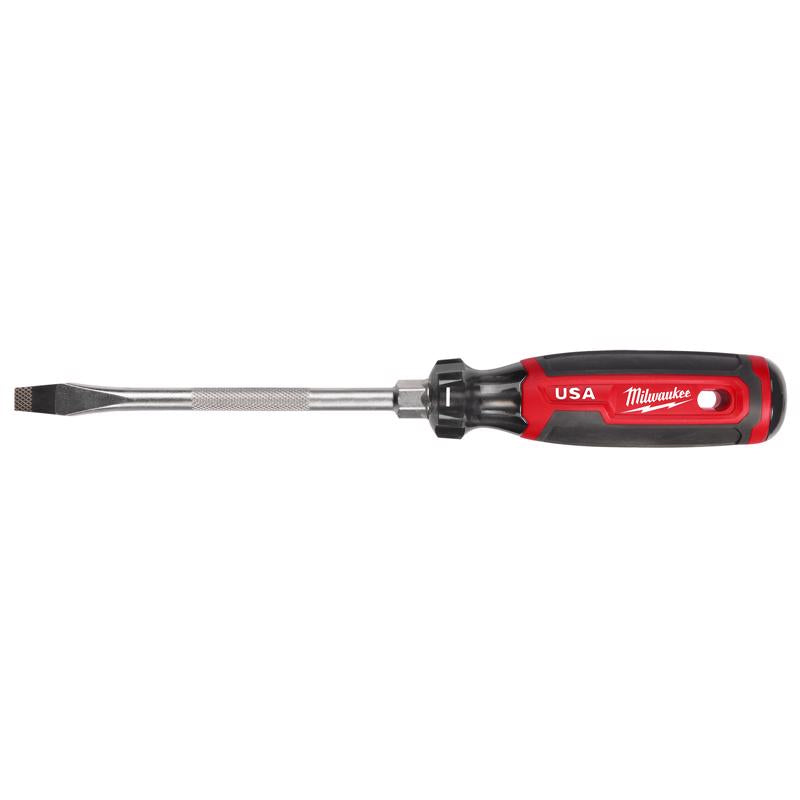 Milwaukee Made in USA Cushion Grip 5/16 in. Slotted Made in USA Screwdriver 1 pk