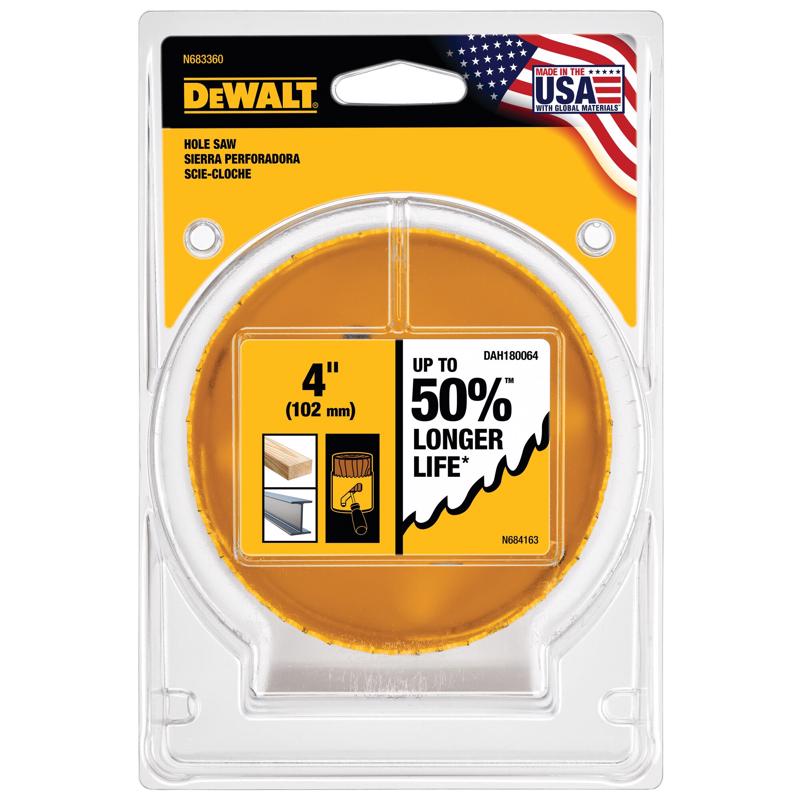 DeWalt 4 in. Bi-Metal Hole Saw