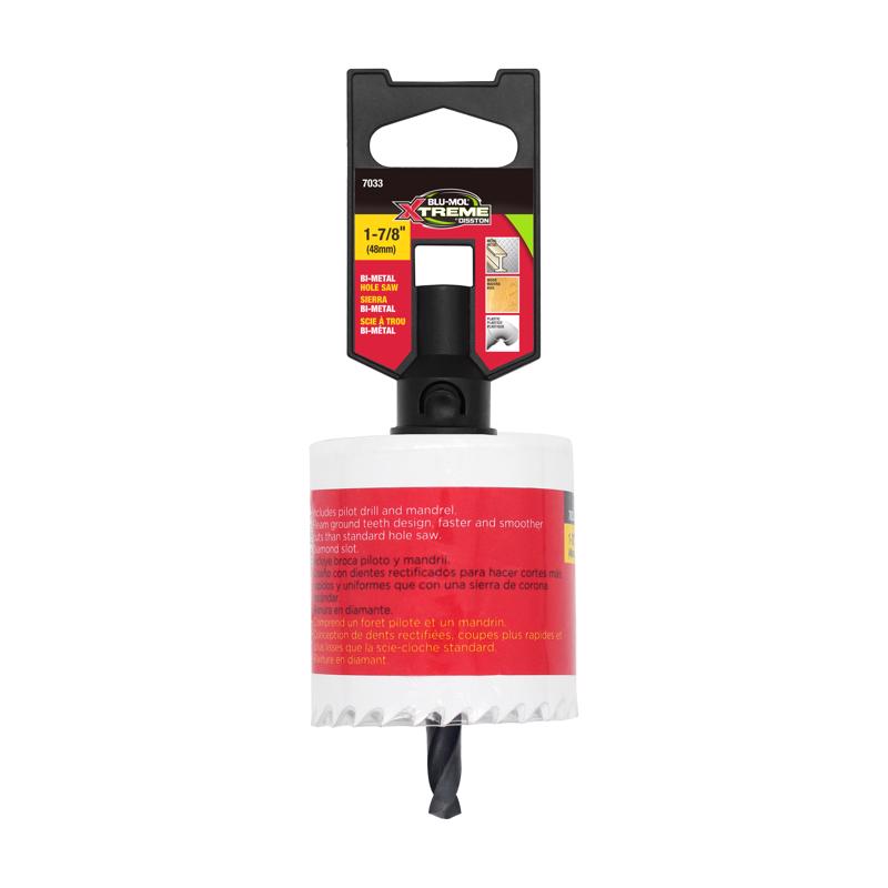 Blu-Mol Xtreme 1-7/8 in. Bi-Metal 1/4 in. D Hole Saw