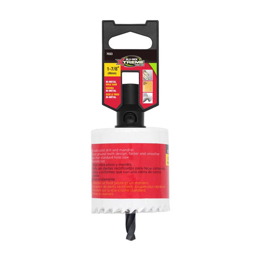 Blu-Mol Xtreme 1-7/8 in. Bi-Metal 1/4 in. D Hole Saw