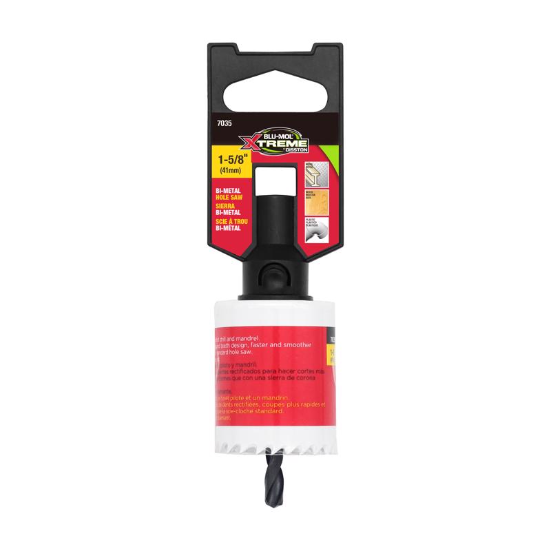 Blu-Mol Xtreme 1-5/8 in. Bi-Metal 1/4 in. D Hole Saw