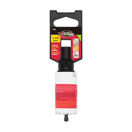 Blu-Mol Xtreme 1-1/4 in. Bi-Metal 1/4 in. D Hole Saw
