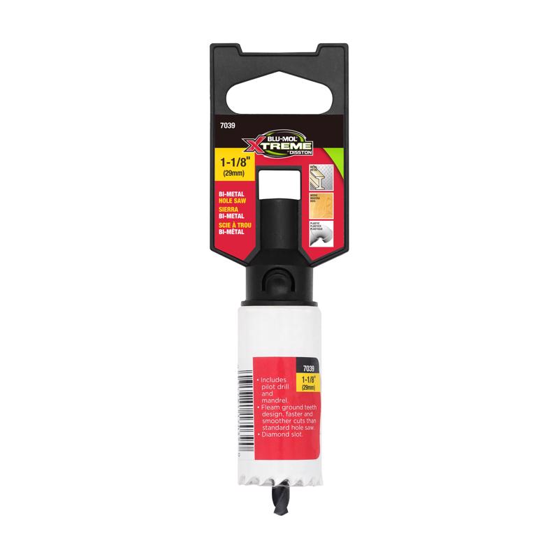 Blu-Mol Xtreme 1-1/8 in. Bi-Metal 1/4 in. D Hole Saw