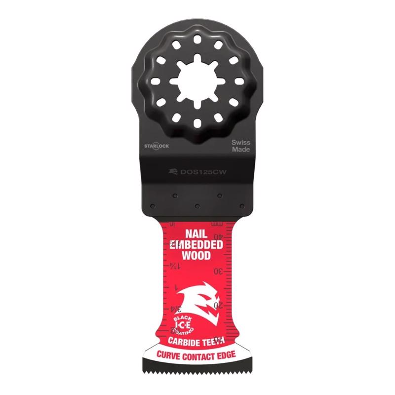 Diablo Demo Demon Amped 1-3/4 in. L X 1-1/4 in. W Carbide Oscillating Blade Nail-Embedded Wood 3 pk