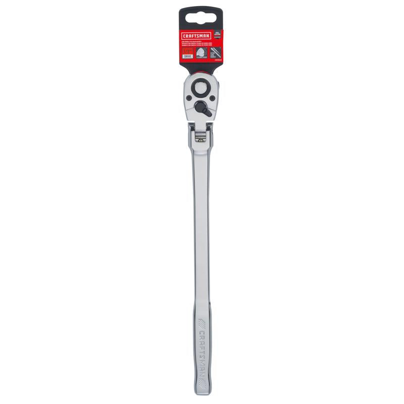Craftsman 1/2 in. drive SAE Pear Head Long Handle Flex Head Ratchet 72 teeth