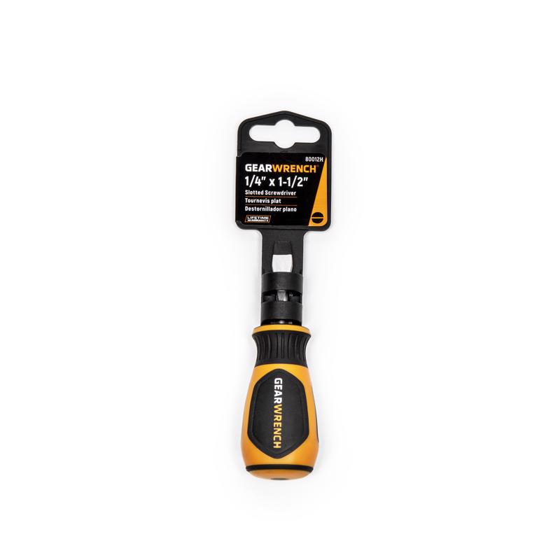 GEARWRENCH #1/4 X 1.5 in. L Slotted Screwdriver 1 pk