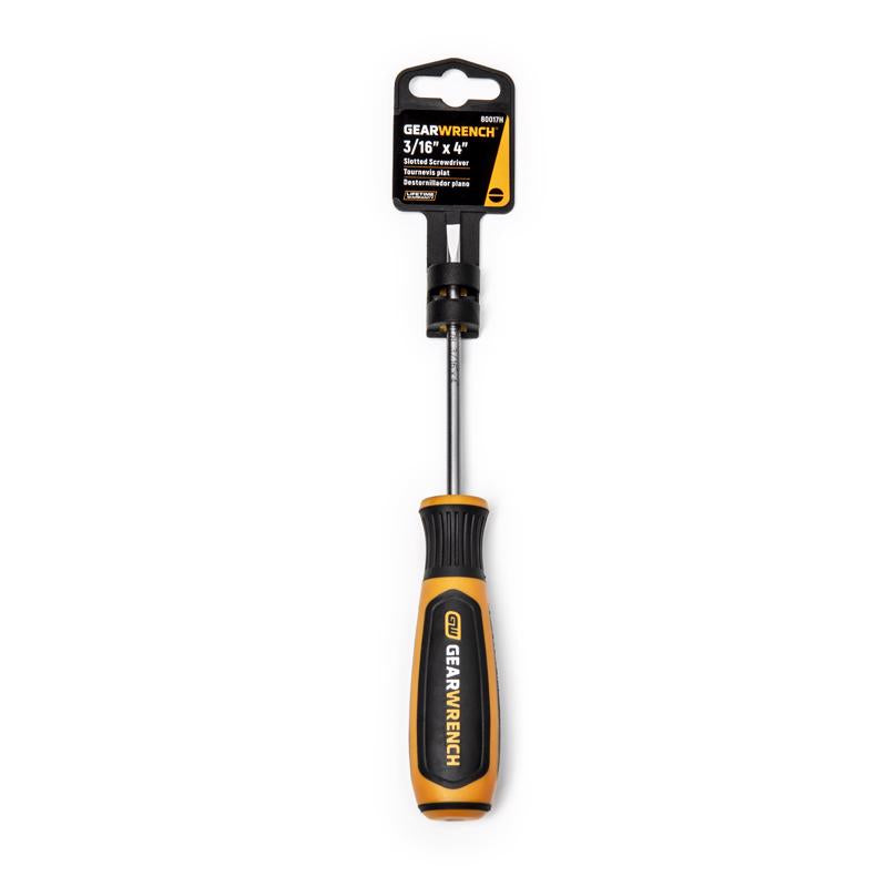 GEARWRENCH 3/16 in. X 4 in. L Slotted Cabinet Screwdriver 1 pk