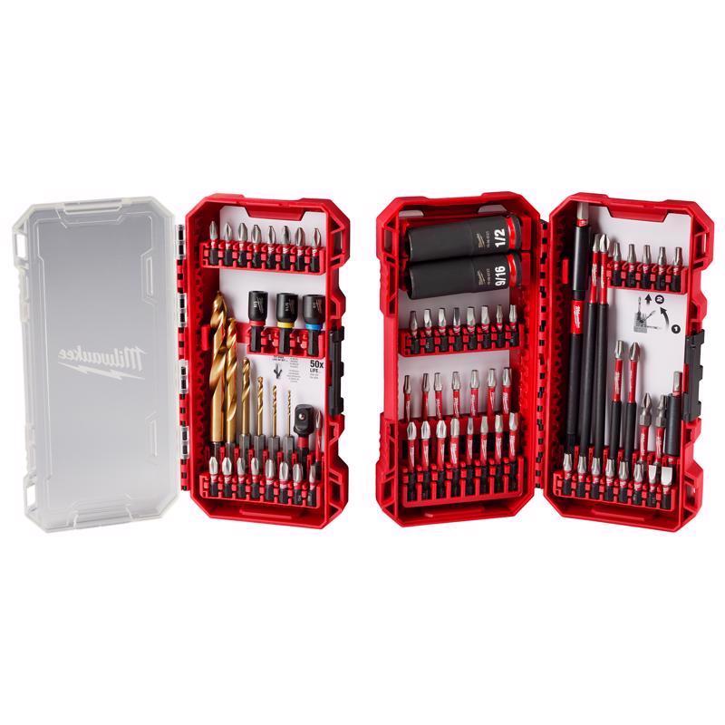 Milwaukee Shockwave Impact Impact Driver Bit Set Alloy Steel 75 pc