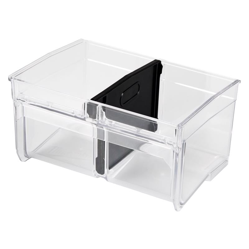 Milwaukee Packout 7.3 in. W X 3.8 in. H Bin System Clear