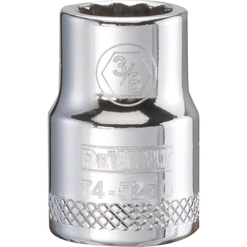DeWalt 3/8 in. X 3/8 in. drive SAE 12 Point Socket 1 pc