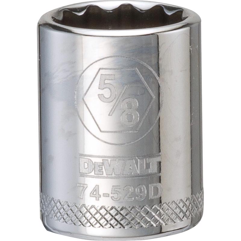 DeWalt 5/8 in. X 3/8 in. drive SAE 12 Point Socket 1 pc