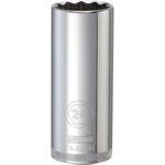 DeWalt 24 mm X 1/2 in. drive Metric 12 Point Deep Socket 1 pc