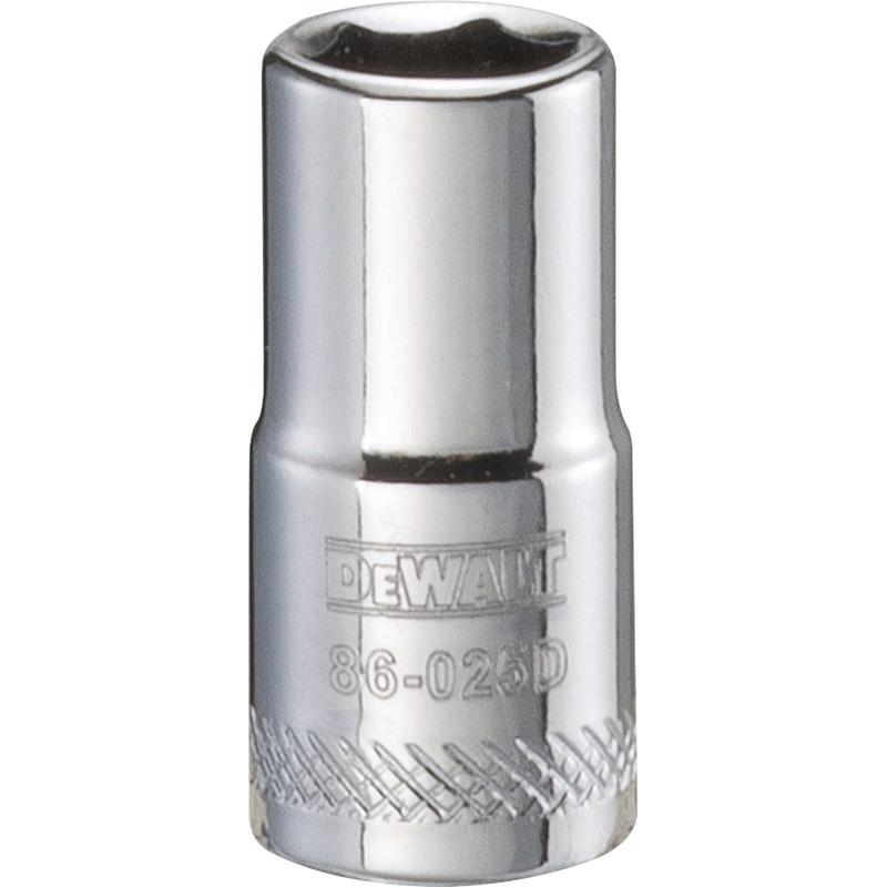 DeWalt 9/32 in. X 1/4 in. drive SAE 6 Point Socket 1 pc