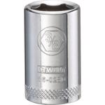 DeWalt 3/8 in. X 1/4 in. drive SAE 6 Point Socket 1 pc