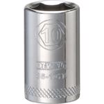DeWalt 10 mm X 1/4 in. drive Metric 6 Point Socket 1 pc