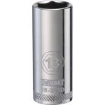 DeWalt 13 mm X 3/8 in. drive Metric 6 Point Deep Socket 1 pc