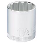 DeWalt 1-1/8 in. X 1/2 in. drive SAE 12 Point Socket 1 pc