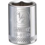 DeWalt 1/2 in. X 3/8 in. drive SAE 6 Point Socket 1 pc